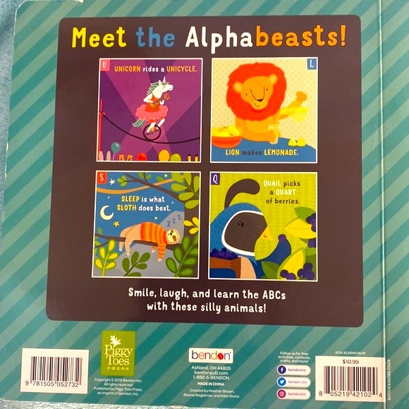 ABC Alphabeasts! Child’s book MSRP $10.99 🎁 - Picture 4 of 4